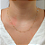 Colar Cristal Transparente em Ouro 18k - Imagem 1