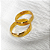 Par Aliança Ouro 18k Reta com Lateral Chanfrada - Personalizado - Imagem 3