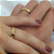 Par Aliança Ouro 18k Reta com Lateral Chanfrada - Personalizado - Imagem 2