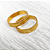 Par Aliança Ouro 18k Reta com Friso Fosco - Personalizado - Imagem 3