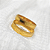 Par Aliança Ouro 18k Reta com Friso Fosco - Personalizado - Imagem 4
