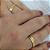 Par Aliança Ouro 18k Reta com Friso Fosco - Personalizado - Imagem 2