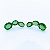 Brinco Ouro 18k Earcuff Green Stone - Imagem 3