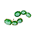 Brinco Ouro 18k Earcuff Green Stone - Imagem 4