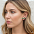Brinco Ouro 18k Earcuff Green Stone - Imagem 4
