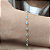 Pulseira Ouro 18k Pedrinhas Azul Juntinhas - Infantil - Imagem 2
