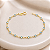 Pulseira Ouro 18k Pedrinhas Azul Juntinhas - Infantil - Imagem 3
