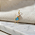 Pingente Filhos Ouro 18k Menina Azul - Imagem 1