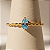 Anel Marquise Azul em Ouro 18k - Imagem 3