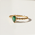 Anel Marquise Verde em Ouro 18k - Imagem 5