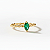 Anel Marquise Verde em Ouro 18k - Imagem 6