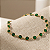 Pulseira Ouro 18k com Pedras Verde Esmeralda - Imagem 1