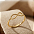 Anel Infinito em Ouro 18k - Imagem 4