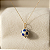 Pingente Copa Ball Azul Escuro com Ouro 18K - Imagem 1