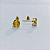 Brinco Ouro 18k Ponto de Luz Redonda 6mm Amarelo - Imagem 5