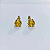 Brinco Ouro 18k Ponto de Luz Redonda 6mm Amarelo - Imagem 3
