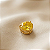 Pingente Ouro 18k Ponto de Luz Redonda 6mm Zircônia Amarela - Imagem 4