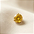 Pingente Ouro 18k Ponto de Luz Redonda 6mm Zircônia Amarela - Imagem 1
