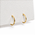 Brinco Ouro 18k Argola Redonda 1cm - Imagem 5