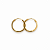 Brinco Ouro 18k Argola Redonda 1cm - Imagem 3