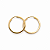 Brinco Ouro 18k Argola Redonda 1,4cm - Imagem 3