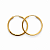 Brinco Ouro 18k Argola Redonda 1,8cm - Imagem 3