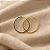 Brinco Ouro 18k Argola Redonda 2,2cm - Imagem 1