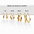 Brinco Ouro 18k Argola Redonda 2,2cm - Imagem 8