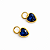 Par de Pingente Ouro 18k Coração 4mm para Brinco Argola - Imagem 13