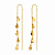 Brinco Gancho Medalhas Redondas Ouro 18k - Imagem 5
