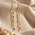 Brinco Gancho Medalhas Gotas Ouro 18k - Imagem 3