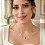 Colar Ouro 18k com Medalhas Gotas Pendentes - Imagem 2