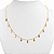Colar Ouro 18k com Medalhas Gotas Pendentes - Imagem 5