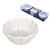 CJ 3 Peças Petisqueira de Porcelana Pequena Formato Flor - Imagem 1