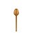 COLHER CAFE/CHA/BRIGADEIRO DOURADA 100UN STRAWPLAST CD30 - Imagem 1