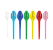 COLHER SOBREMESA AMARELA CSY-626 50UN STRAWPLAST CD20 - Imagem 1