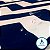 Passadeira Antiderrapante Chevrom Azul e Branca Cronos 66x240 cm Casa Dona - Imagem 4