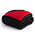 Kit Edredom 6 Peças Casal  Queen 2,40 X 2,20 Metros Matelado Dupla Face Preto e Vermelho Casa Dona - Imagem 2