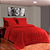 Kit Edredom 6 Peças Casal Queen Aconchego  2,40 X 2,20 Metros Matelado Vermelho Casa Dona - Imagem 3