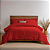 Kit Edredom 6 Peças Casal Queen Aconchego  2,40 X 2,20 Metros Matelado Vermelho Casa Dona - Imagem 1