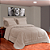 Kit Edredom 5 Peças Casal Queen Aconchego  2,40 X 2,20 Metros Matelado Bege Casa Dona - Imagem 3