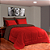 Kit Edredom 6 Peças Casal Queen 2,40 X 2,20 Metros Matelado Dupla Face Vermelho e Marrom Casa Dona - Imagem 1