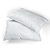 Kit com 2 Travesseiros Percal 200 Fios Fibra Siliconada 70 X 50 Centímetros Branco Casa Dona - Imagem 2