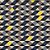 Tapete Mosaico Triângulos para Sala e Quarto 1,40 X 2,00 Metros Antiderrapante Anti Térmico  Azul, Preto, Cinza e Amarelo Casa Dona - Imagem 2