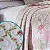 Kit Colcha Cobre Leito Estampada Flores França King 2,80 x 2,60 Dupla Face 150 Fios - Imagem 2