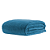 Cobertor Manta Casal Luster 2,00 x 1,80 Canelada Macio Azul Petróleo - Imagem 5