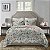 Kit Colcha Cobre Leito Queen Boutis Estampa Jardim Encantado Verde Dupla Face 2,40 X 2,60 - Imagem 1