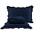 Cobre Leito Colcha Mosaico Azul Marinho 3 Peças Micro Percal 150 Fios Matelado Queen 2,40 x 2,60 Metros - Imagem 2