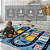 Tapete Infantil de Atividades para Quarto 100cm x 140cm Antiderrapante Amarelinha Rosa - Imagem 5