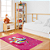 Tapete Infantil de Atividades para Quarto 100cm x 140cm Antiderrapante Unicornio - Imagem 1